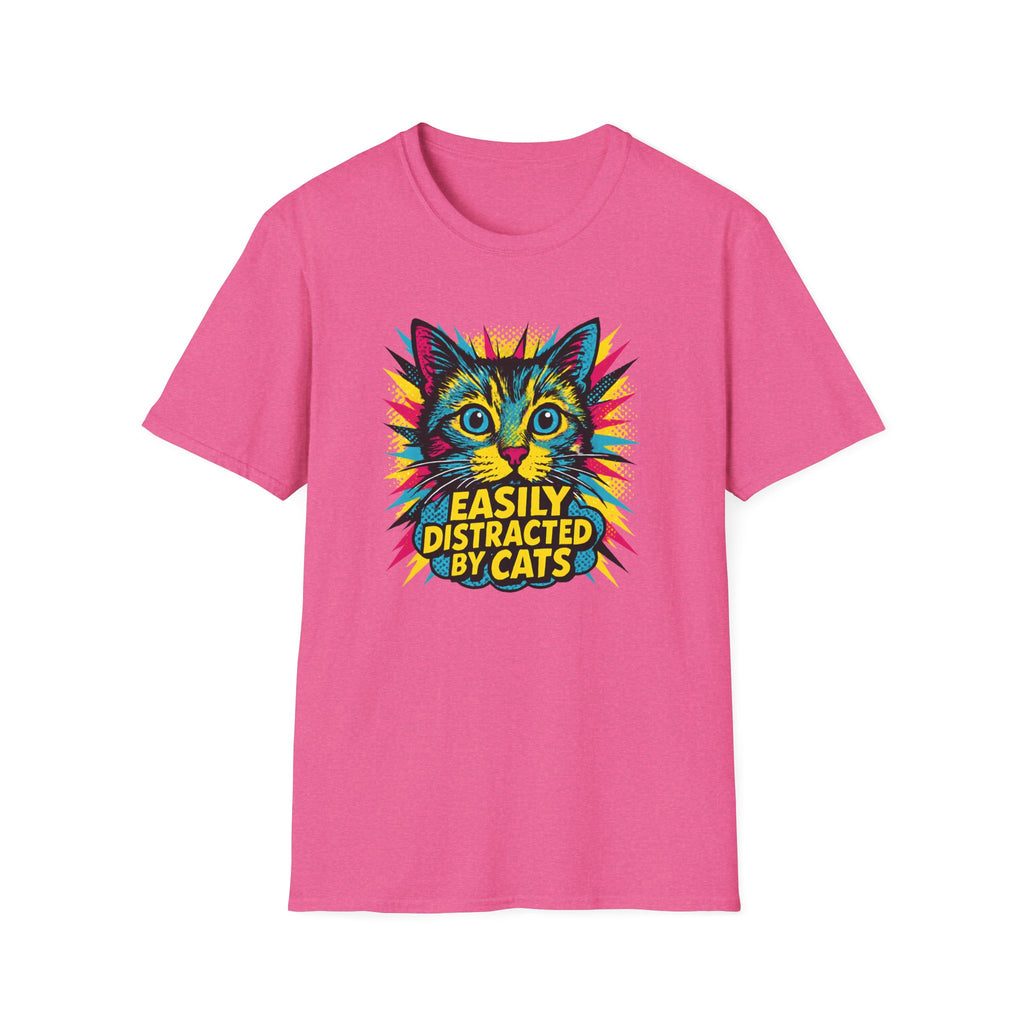 Easily Distracted by Cats T-Shirt
