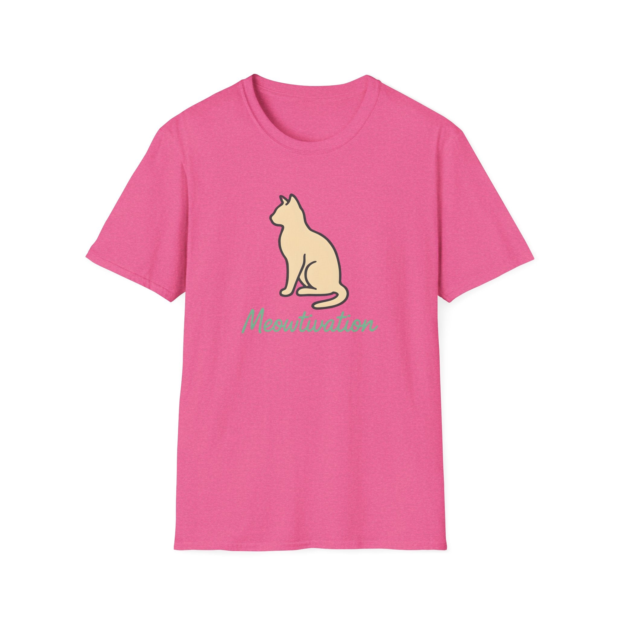Meowtivation Cat Illustration T-Shirt