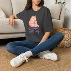 Cat with Coffee Cup T-Shirt